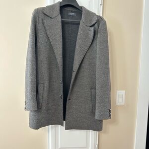 Men's Gray Wool Blend Coat